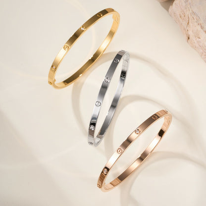[Angela Jewelry]LOVE BRACELET 3.65MM 6 DIAMONDS