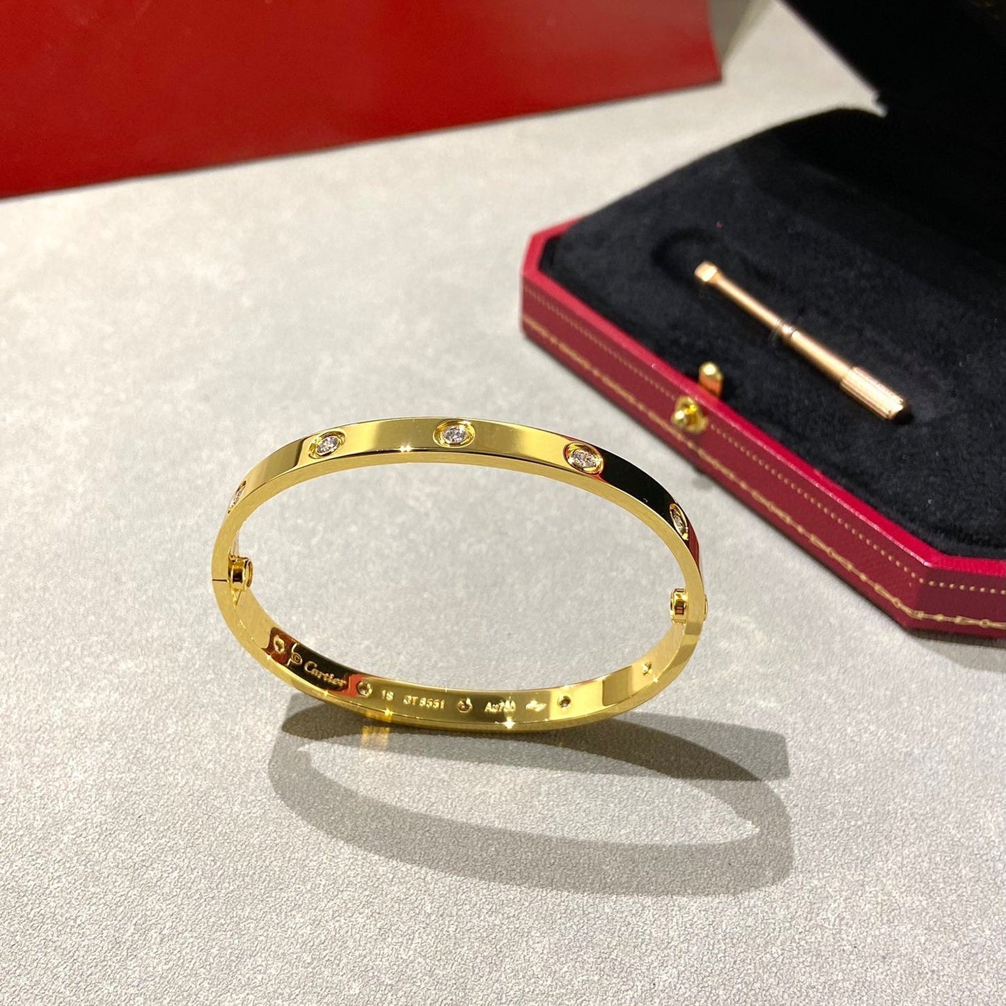 [Angela Jewellery]LOVE BRACELET 6.1MM 10 DIAMONDS