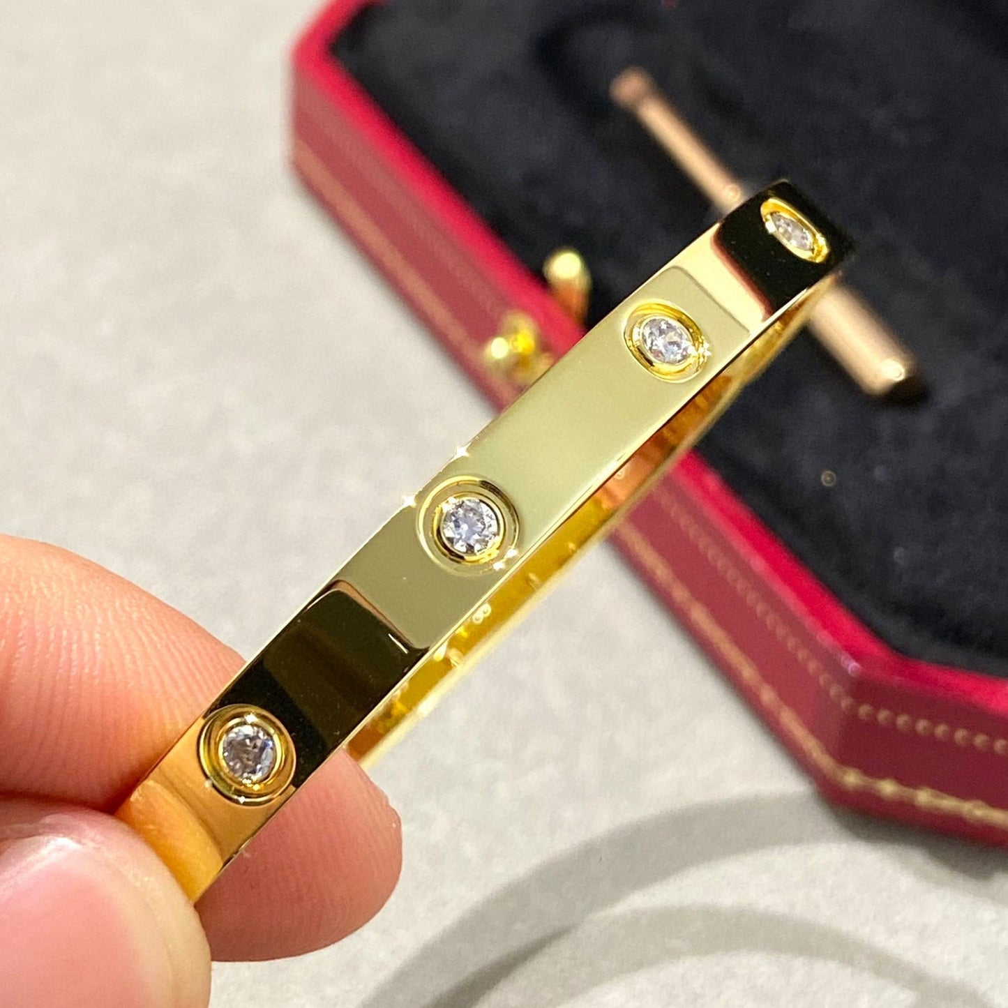[Angela Jewellery]LOVE BRACELET 6.1MM 10 DIAMONDS