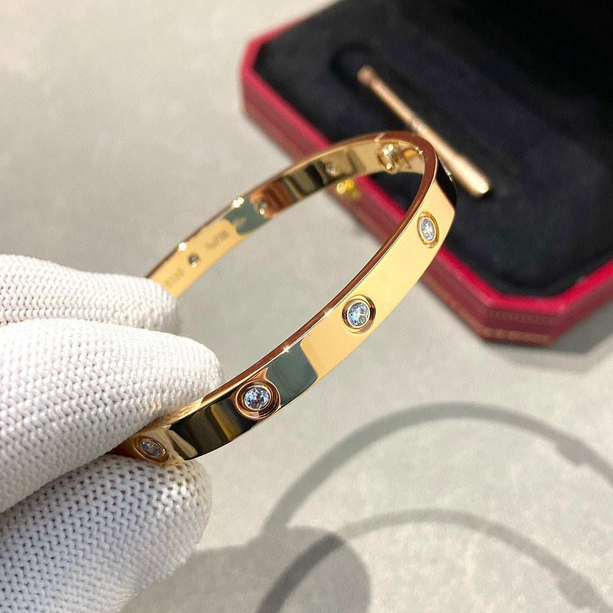 [Angela Jewellery]LOVE BRACELET 6.1MM 10 DIAMONDS