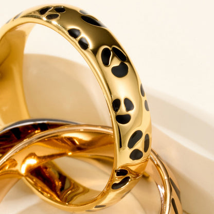 [Angela Jewelry]TRINITY  RING LEOPARD PRINT