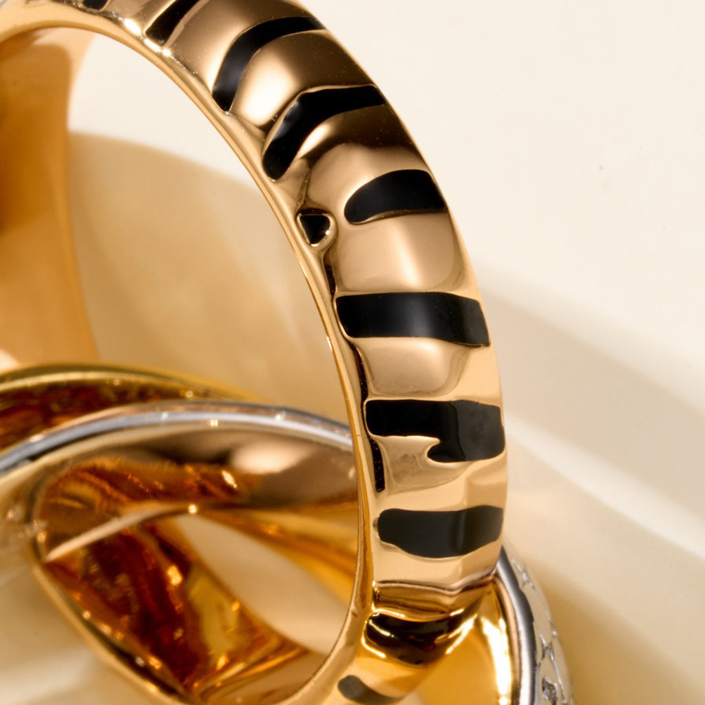 [Angela Jewelry]TRINITY  RING LEOPARD PRINT
