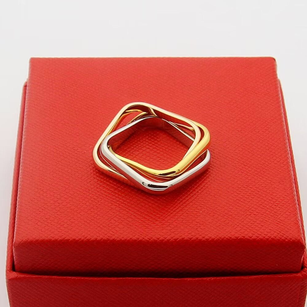 [Angela Jewelry]TRINITY 3.5MM CUSHION RING COLLECTION