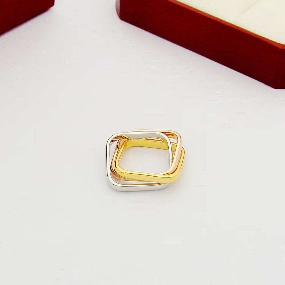 [Angela Jewelry]TRINITY 3.5MM CUSHION RING COLLECTION