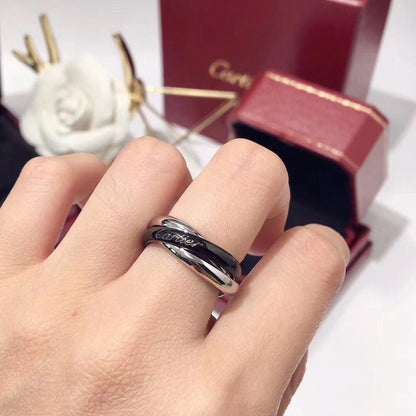 [Angela Jewelry]TRINITY 3.2MM RING BLACK CERAMIC