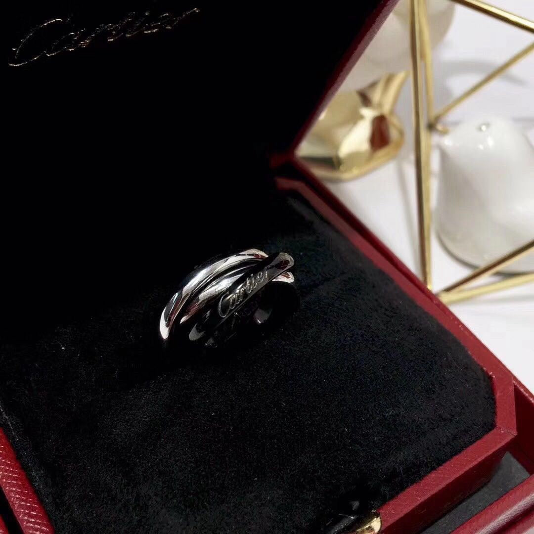 [Angela Jewelry]TRINITY 3.2MM RING BLACK CERAMIC