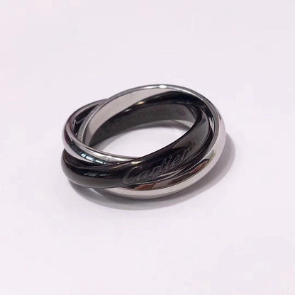 [Angela Jewelry]TRINITY 3.2MM RING BLACK CERAMIC