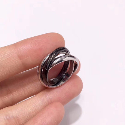 [Angela Jewelry]TRINITY 3.2MM RING BLACK CERAMIC