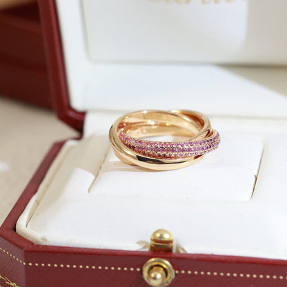 [Angela Jewelry]TRINITY 3.2MM RING PINK DIAMOND