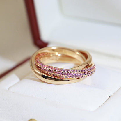 [Angela Jewelry]TRINITY 3.2MM RING PINK DIAMOND