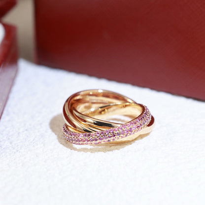 [Angela Jewelry]TRINITY 3.2MM RING PINK DIAMOND