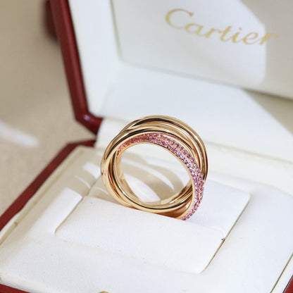 [Angela Jewelry]TRINITY 3.2MM RING PINK DIAMOND