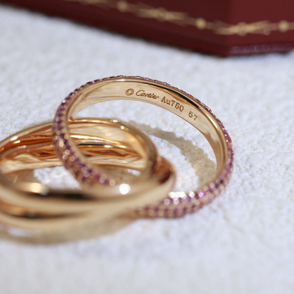 [Angela Jewelry]TRINITY 3.2MM RING PINK DIAMOND
