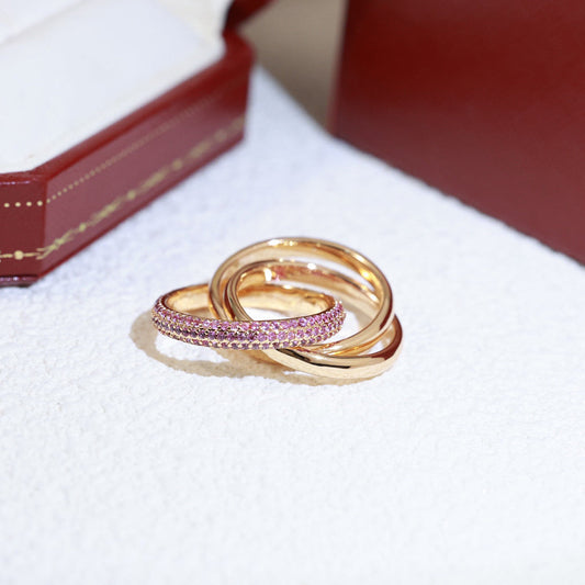 [Angela Jewelry]TRINITY 3.2MM RING PINK DIAMOND