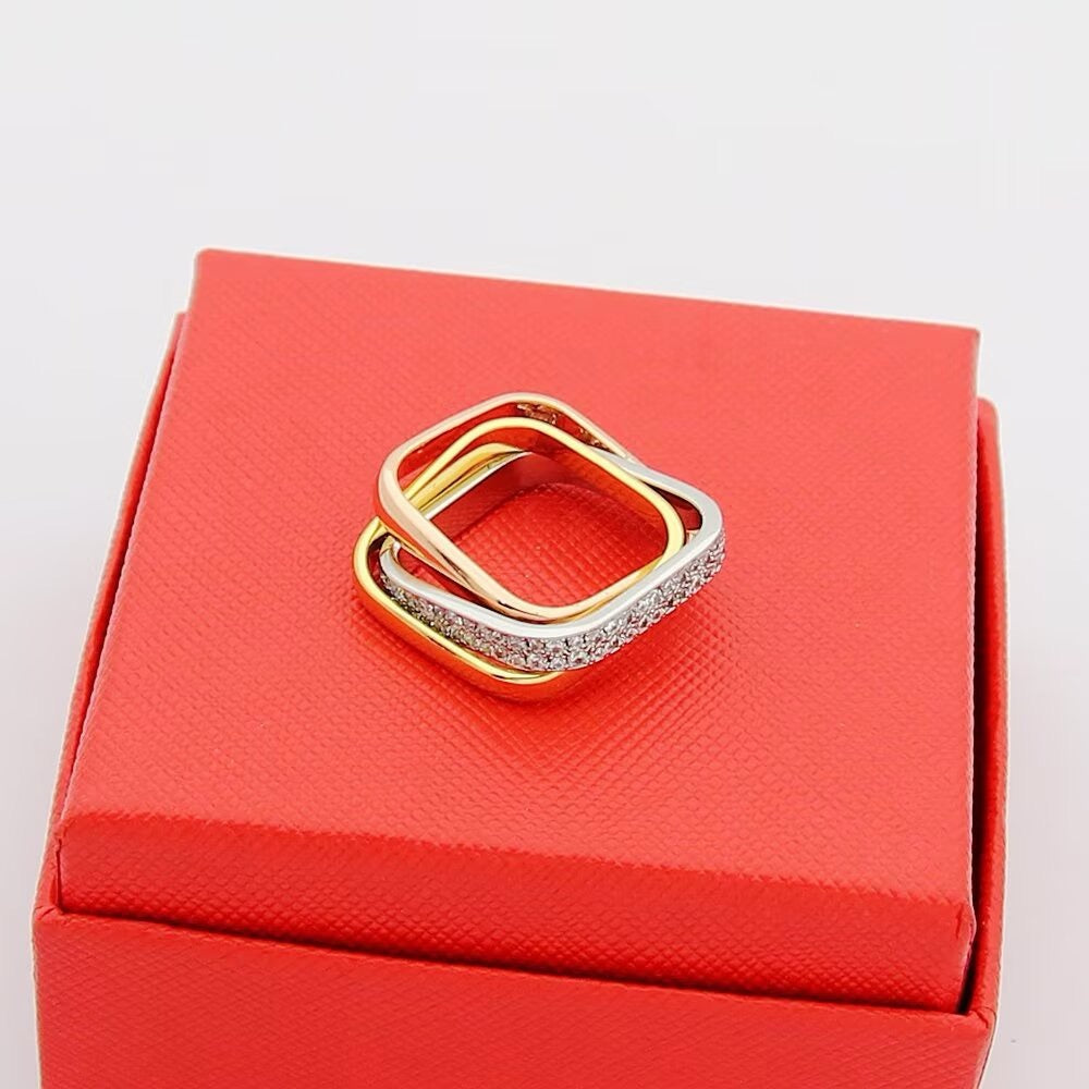 [Angela Jewelry]TRINITY 3.5MM CUSHION RING COLLECTION