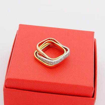 [Angela Jewelry]TRINITY 3.5MM CUSHION RING COLLECTION
