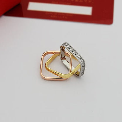 [Angela Jewelry]TRINITY 3.5MM CUSHION RING COLLECTION