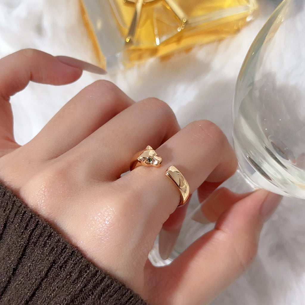 [Angela Jewelry]PANTHERE NO DIAMOND SMALL RING