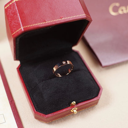 [Angela Jewelry]LOVE 4MM 1 DIAMOND RING