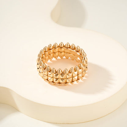 [Angela Jewelry]CLASH 9.2MM DOUBLE ROW RING