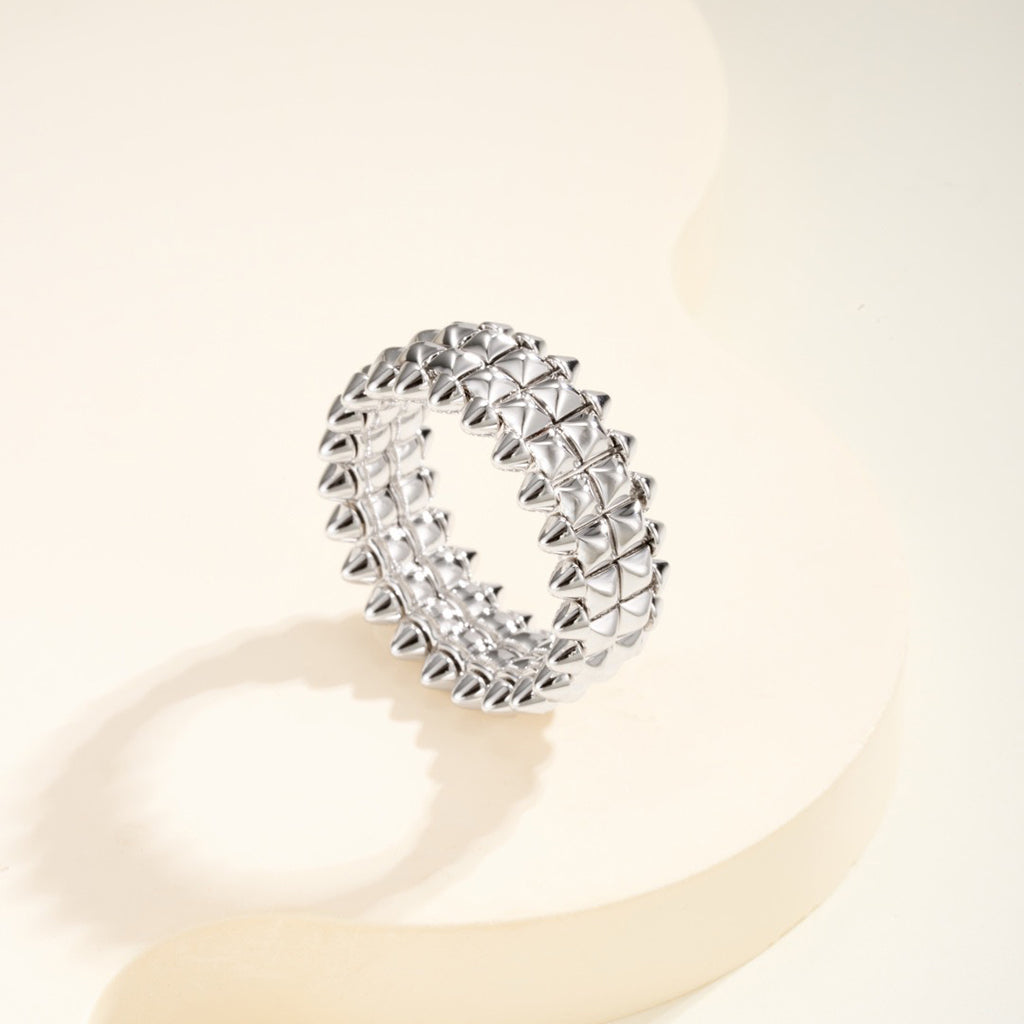 [Angela Jewelry]CLASH 9.2MM DOUBLE ROW RING
