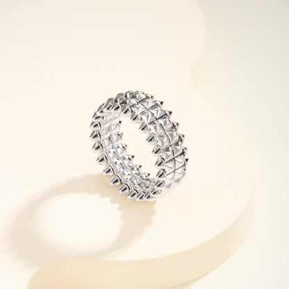 [Angela Jewelry]CLASH 9.2MM DOUBLE ROW RING