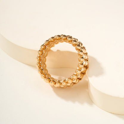 [Angela Jewelry]CLASH 9.2MM DOUBLE ROW RING