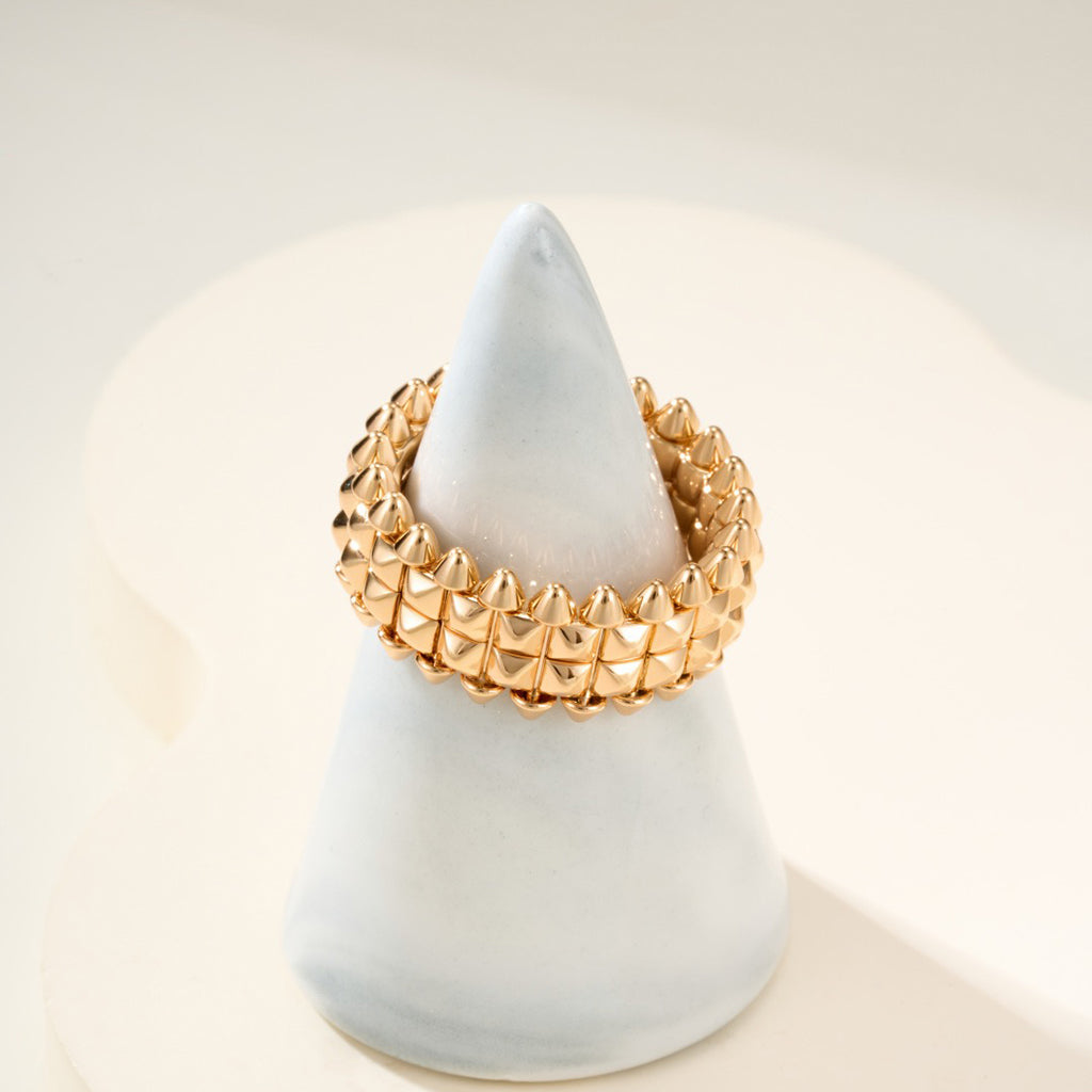 [Angela Jewelry]CLASH 9.2MM DOUBLE ROW RING