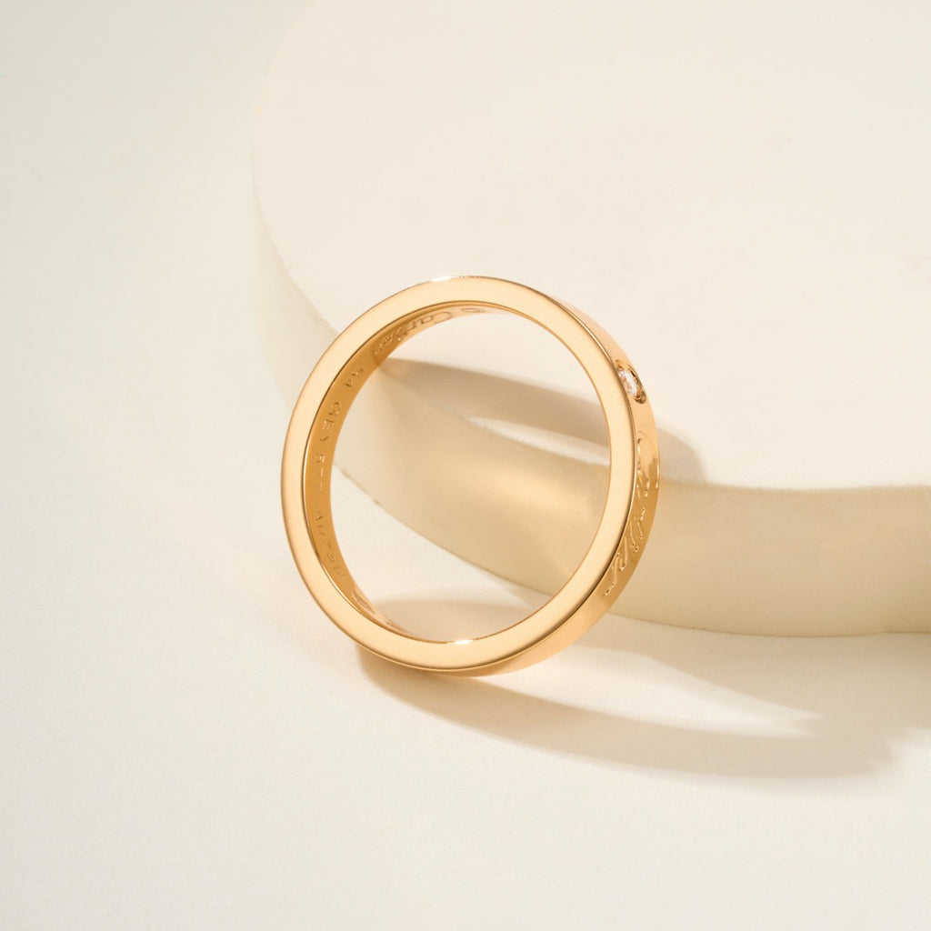[Angela Jewelry]LOVE RING 4MM 1 DIAMOND