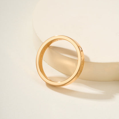 [Angela Jewelry]LOVE RING 4MM 1 DIAMOND
