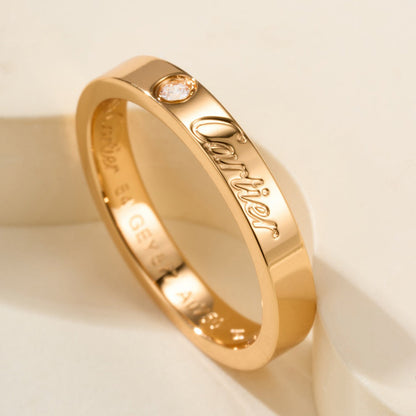 [Angela Jewelry]LOVE RING 4MM 1 DIAMOND