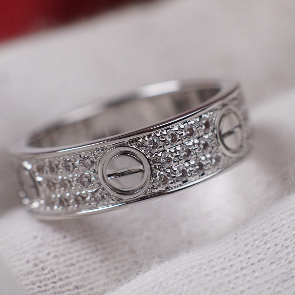 [Angela Jewelry]LOVE RING 5.5MM DIAMONDS PAVED