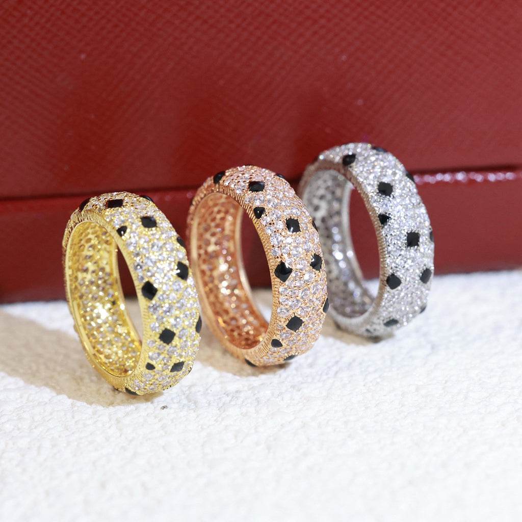 [Angela Jewelry]PANTHERE SPOTTED FULL DIAMOND RING
