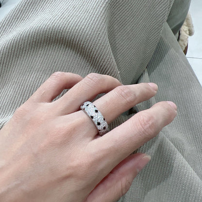 [Angela Jewelry]PANTHERE SPOTTED FULL DIAMOND RING