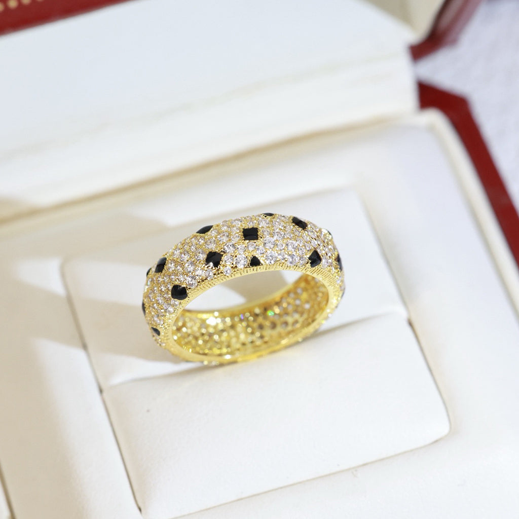 [Angela Jewelry]PANTHERE SPOTTED FULL DIAMOND RING