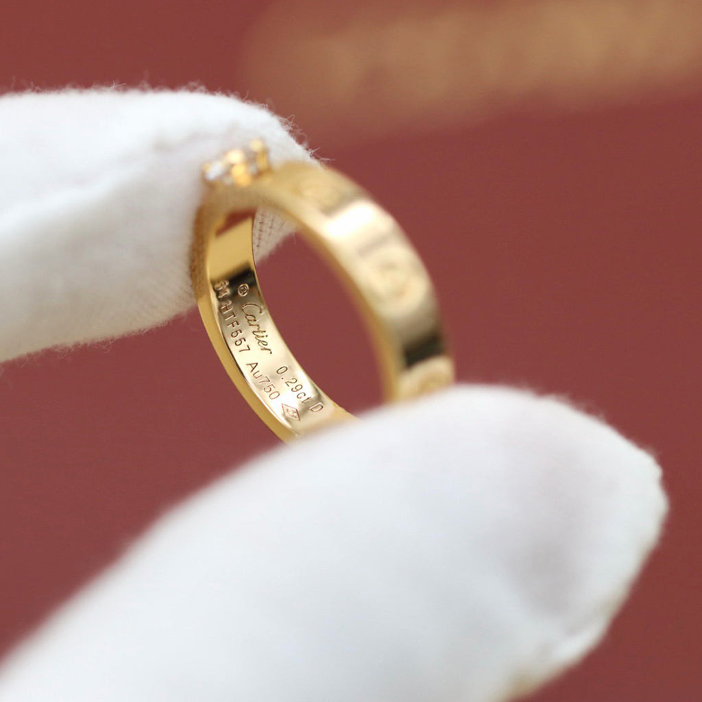 [Angela Jewelry]LOVE RING 3.6MM 1 BIG DIAMOND
