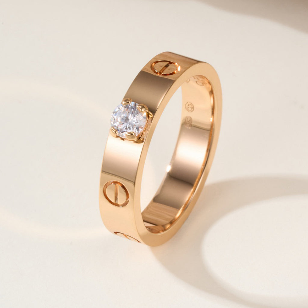 [Angela Jewelry]LOVE RING 3.6MM 1 BIG DIAMOND