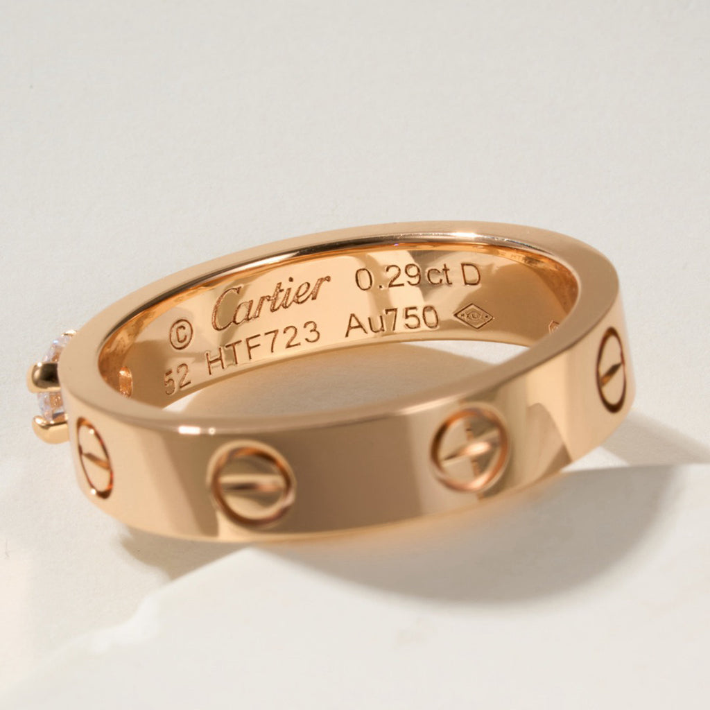 [Angela Jewelry]LOVE RING 3.6MM 1 BIG DIAMOND