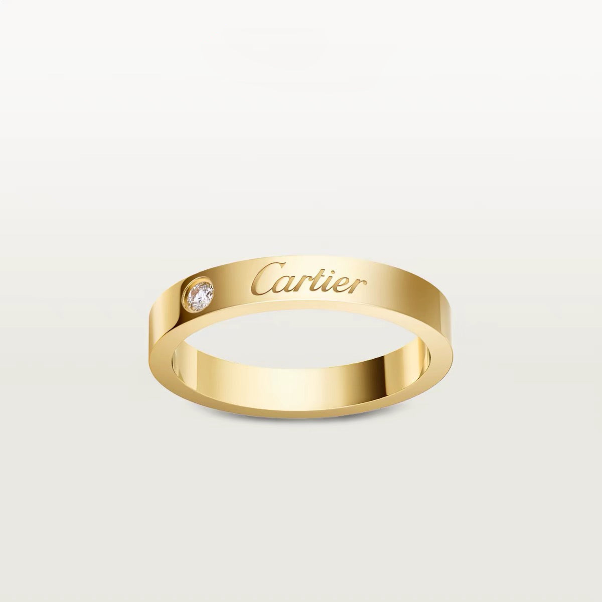 [Angela Jewelry]LOVE RING 4MM 1 DIAMOND