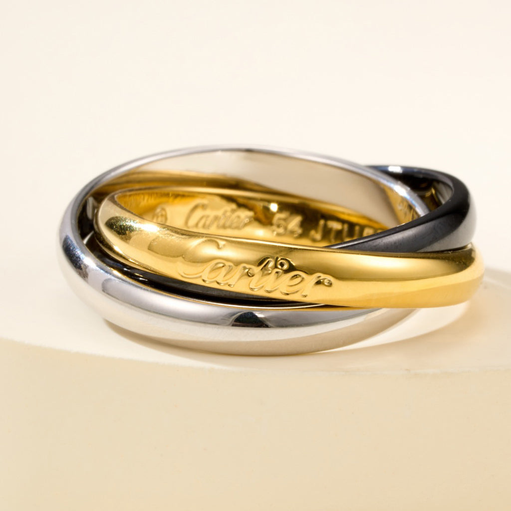 [Angela Jewelry]TRINITY 3.2MM RING BLACK CERAMIC