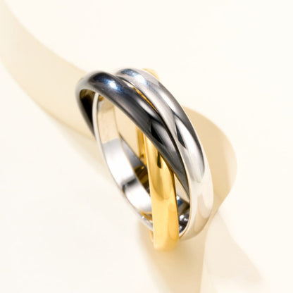 [Angela Jewelry]TRINITY 3.2MM RING BLACK CERAMIC