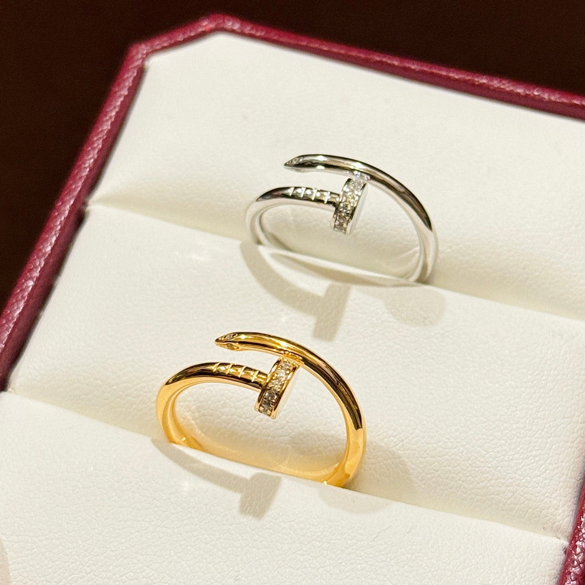 [Angela Jewelry]JUSTE 1.8MM HALF DIAMOND RING