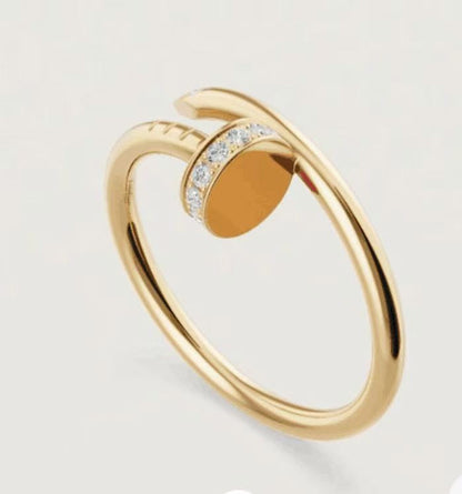 [Angela Jewelry]JUSTE 1.8MM HALF DIAMOND RING