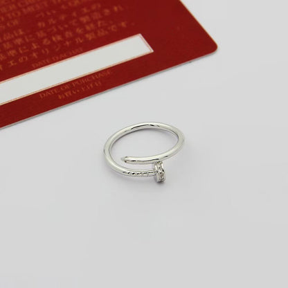 [Angela Jewelry]JUSTE 1.8MM HALF DIAMOND RING