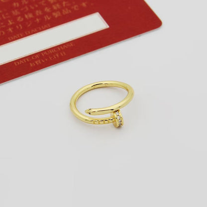 [Angela Jewelry]JUSTE 1.8MM HALF DIAMOND RING