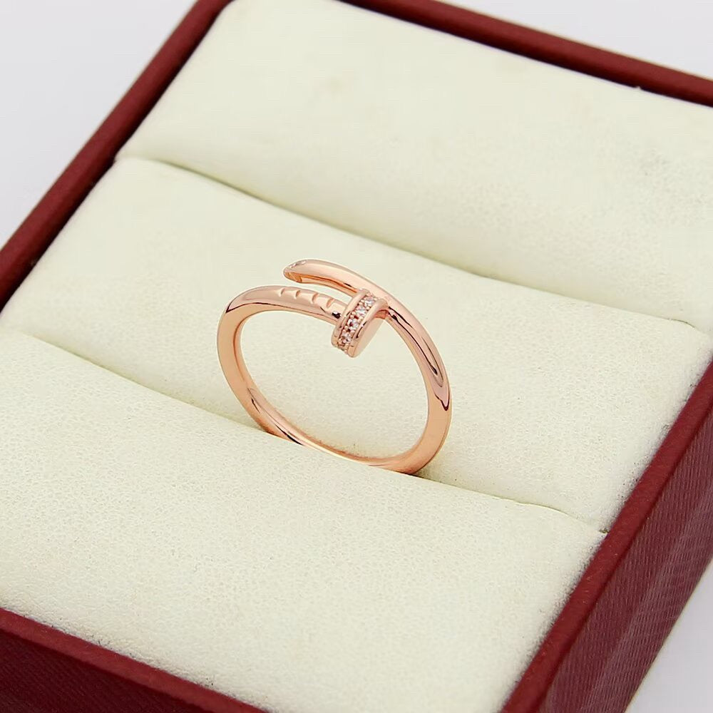 [Angela Jewelry]JUSTE 1.8MM HALF DIAMOND RING