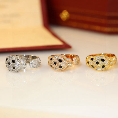 [Angela Jewelry]PANTHERE SPOTTED FULL DIAMOND MEDIUM RING