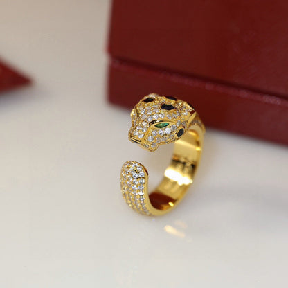 [Angela Jewelry]PANTHERE SPOTTED FULL DIAMOND MEDIUM RING