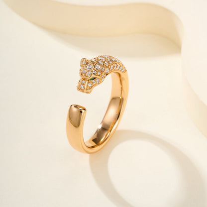 [Angela Jewelry]PANTHERE HALF DIAMOND SMALL RING