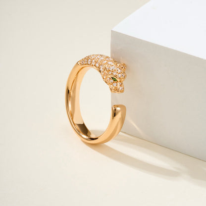 [Angela Jewelry]PANTHERE HALF DIAMOND SMALL RING